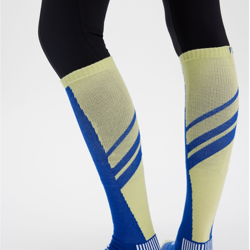 NWT Fp Movement Buti Logo Compression Socks in color Blue Combo - Picture 3 of 3